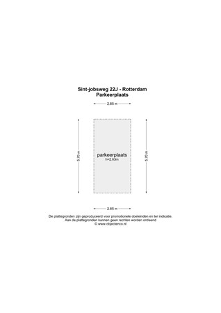 Floorplan - Sint-Jobsweg 22J, 3024 EJ Rotterdam
