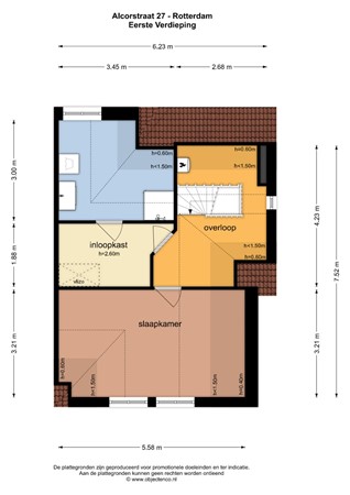 Floorplan - Alcorstraat 27, 3089 PB Rotterdam