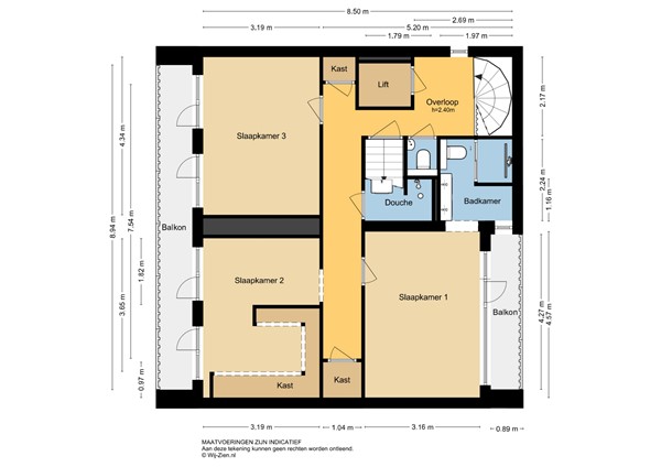 Floorplan - Merellaan 100, 3145 XG Maassluis