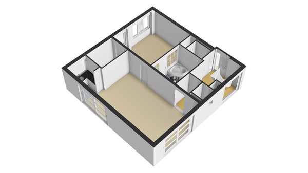 Floorplan - Merellaan 100, 3145 XG Maassluis