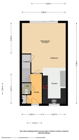 Floorplan - Nieuwenhoornstraat 33, 3082 VC Rotterdam