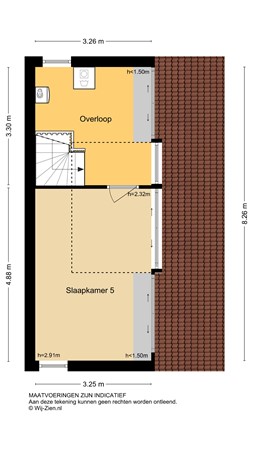 Floorplan - Brahmsstraat 18, 2992 ED Barendrecht