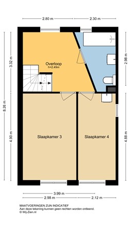 Floorplan - Brahmsstraat 18, 2992 ED Barendrecht