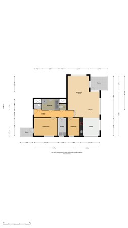 Floorplan - Thetfordstraat 172, 3203 LJ Spijkenisse