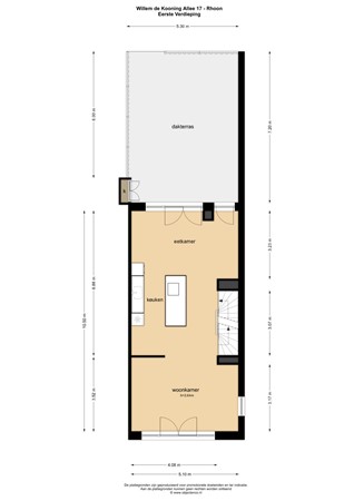 Floorplan - Willem De Kooning Allee 17, 3161 DT Rhoon