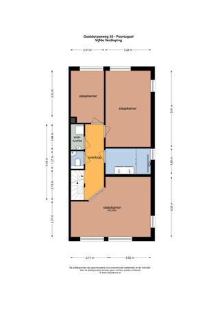Floorplan - Oostdorpseweg 35, 3176 PL Poortugaal