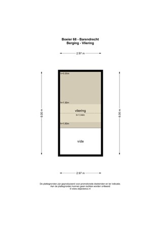 Floorplan - Boeier 68, 2991 KD Barendrecht
