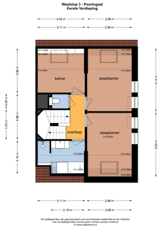 Floorplan - Waalslop 3, 3171 ER Poortugaal