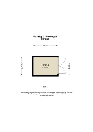 Floorplan - Waalslop 3, 3171 ER Poortugaal