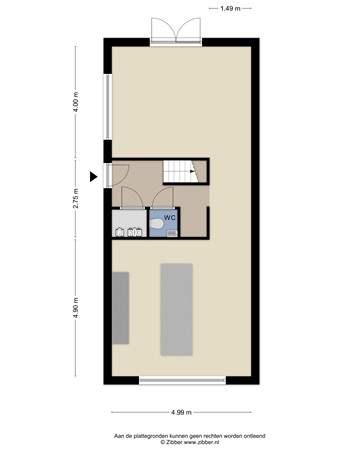 Floorplan - Nieuwedijk 30, 3195 GE Pernis Rotterdam