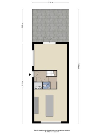 Floorplan - Nieuwedijk 30, 3195 GE Pernis Rotterdam