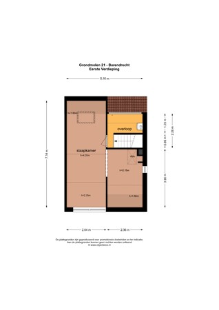 Floorplan - Grondmolen 21, 2992 DC Barendrecht