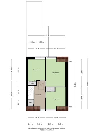 Floorplan - Overhandstraat 5, 3195 SE Pernis Rotterdam