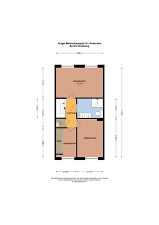 Floorplan - Rutger Metelerkamppad 18, 3065 JA Rotterdam