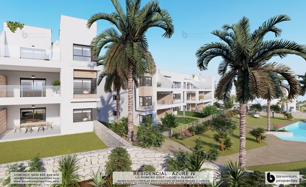 Residencial Azure IV - Lo Romero Golf Resort - PILAR DE LA HORADADA
app 2 bed 2 bad