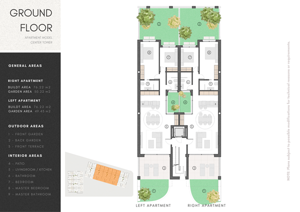 Calle Infanta Elena 22bg, 30710 Los Alcázares - 2.Ground floor center model - Bloque Nº5,6,7.png