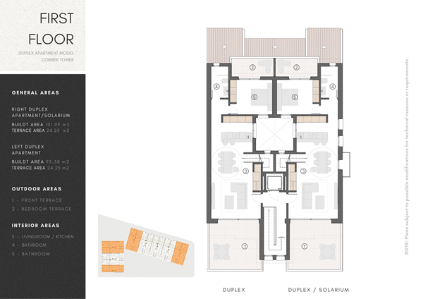 Calle Infanta Elena 33D, 30710 Los Alcázares - 3.Duplex Floor corner model - First floor.png