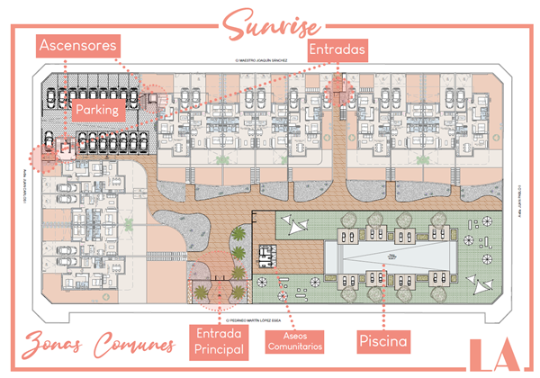 Calle Pedáneo Martín López Egea 22, 30710 Los Alcázares - overzichtsplattegrond met gemeenschapsruimten.png