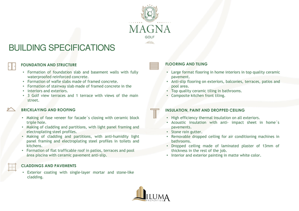 Brochure preview - MEMORIA DE CALIDADES MAGNA GOLF_ENG.pdf