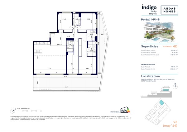Calle Capri 22I, 29693 Estepona - Portal 1-P1-B-Cotas.jpg