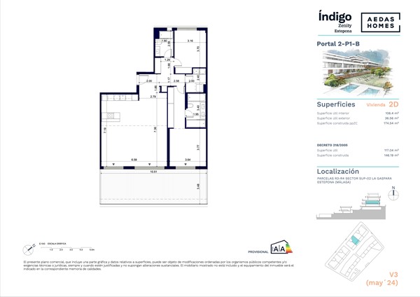 Calle Capri 22I, 29693 Estepona - Portal 2-P1-B-Cotas.jpg