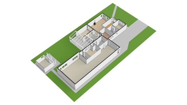 Floorplan - Korte Bunder 7, 4741 TV Hoeven