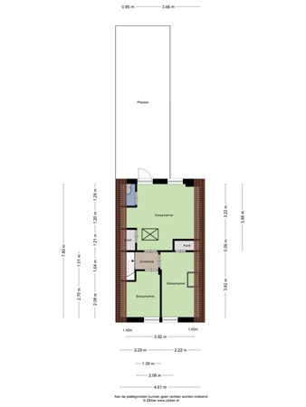 Floorplan - Boomgaardstraat 3A, 4701 HE Roosendaal