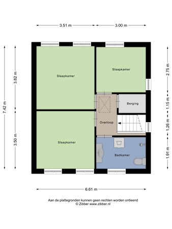 Floorplan - Bergsebaan 50, 4709 AP Nispen