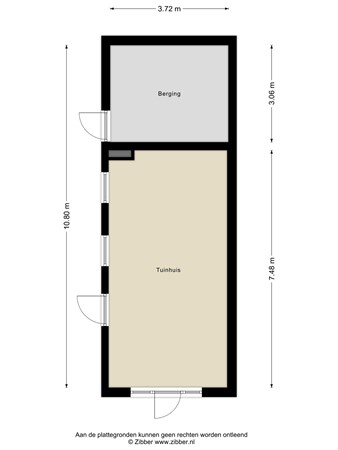 Floorplan - Bergsebaan 50, 4709 AP Nispen