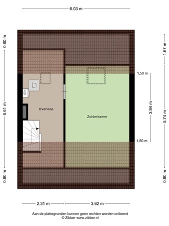 Floorplan - Gerard ter Borchstraat 44, 4703 NN Roosendaal