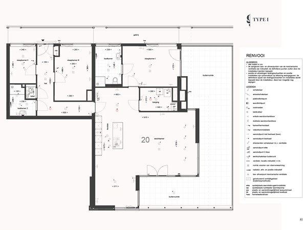 Floorplan - President Kennedysingel Bouwnummer 20, 6137 AB Sittard