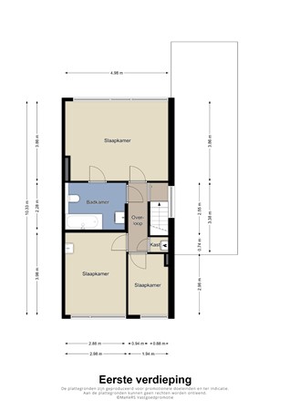 Floorplan - Pieter Bothstraat 31, 6045 HK Roermond