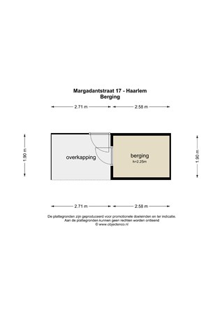 Floorplan - Margadantstraat 17, 2033 ZA Haarlem