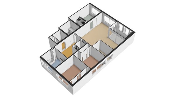 Floorplan - Tommaso Albinonistraat 42, 1083 HM Amsterdam