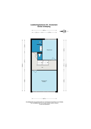 Liedekerkeplantsoen 46, 1066 WP Amsterdam - Liedekerkeplantsoen 46 - Amsterdam - Eerste verdieping - 2D.jpeg