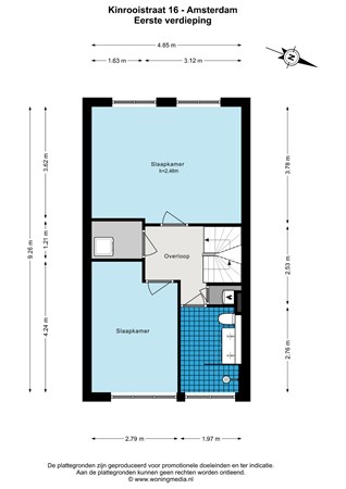 Kinrooistraat 16, 1066 LB Amsterdam - Kinrooistraat 16 - Amsterdam - Eerste verdieping - 2D.jpg