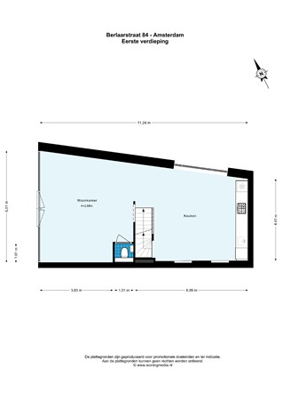 Berlaarstraat 84, 1066 SL Amsterdam - Berlaarstraat 84 - Amsterdam - Eerste verdieping - 2D.jpg