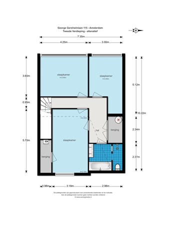 George Gershwinlaan 115, 1082 MT Amsterdam - Alternatieve indeling 2e verdieping.jpg