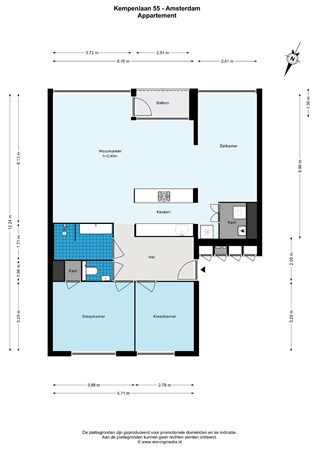 Kempenlaan 55, 1066 PX Amsterdam - Kempenlaan 55 - Amsterdam - Appartement - 2D.jpg