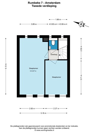 Rumbeke 7, 1066 SZ Amsterdam - Rumbeke 7 - Amsterdam - 2e_verdieping - 2D.jpg
