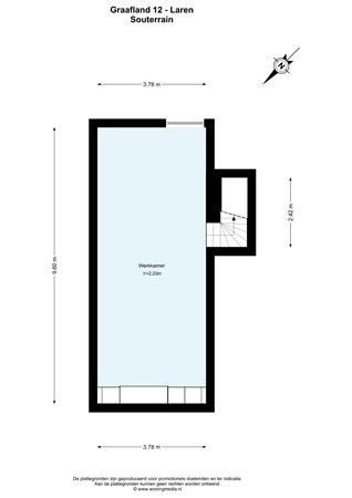 Graafland 12, 1251 NJ Laren - Graafland 12 - Laren - Souterrain - 2D.jpg