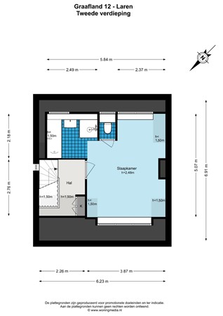 Graafland 12, 1251 NJ Laren - Graafland 12 - Laren - 2e_verdieping - 2D.jpg