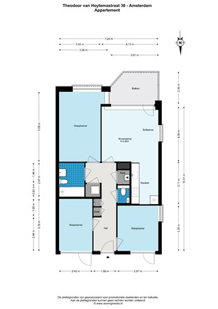 Theodoor van Hoytemastraat 38, 1062 CG Amsterdam - Theodoor van Hoytemastraat 38 - Amsterdam - Appartement - 2D.jpg