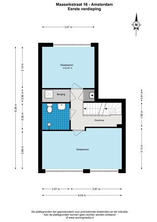 Maaseikstraat 16, 1066 LX Amsterdam - Maaseikstraat 16 - Amsterdam - 1e_verdieping - 2D.jpg