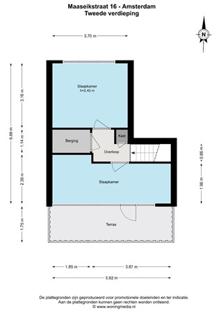 Maaseikstraat 16, 1066 LX Amsterdam - Maaseikstraat 16 - Amsterdam - 2e_verdieping - 2D.jpg