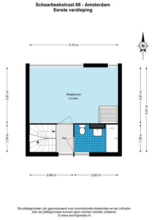 Schaarbeekstraat 69, 1066 WH Amsterdam - Schaarbeekstraat 69 - Amsterdam - 1e_verdieping - 2D.jpg