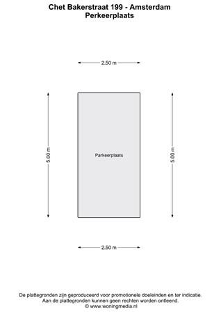 Chet Bakerstraat 199, 1066 GJ Amsterdam - Chet Bakerstraat 199 - Amsterdam - Parkeerplaats - 2D.jpg