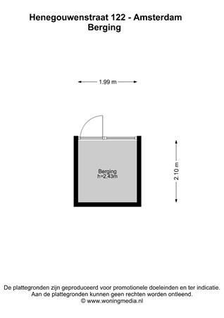 Henegouwenstraat 122, 1066 DH Amsterdam - Henegouwenstraat 122 - Amsterdam - Berging - 2D.jpg