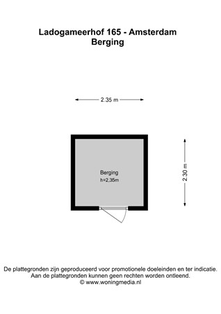 Ladogameerhof 165, 1060 RE Amsterdam - Ladogameerhof 165 - Amsterdam - Berging - 2D.jpg