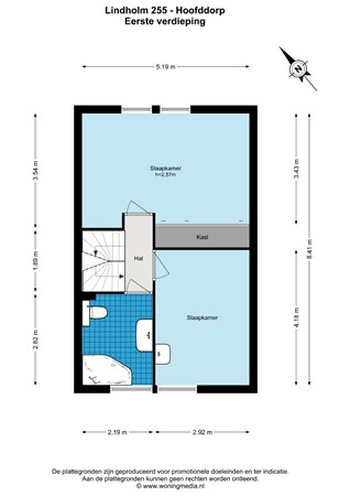 Lindholm 255, 2133 CT Hoofddorp - Lindholm 255 - Hoofddorp - 1e_verdieping - 2D.jpg